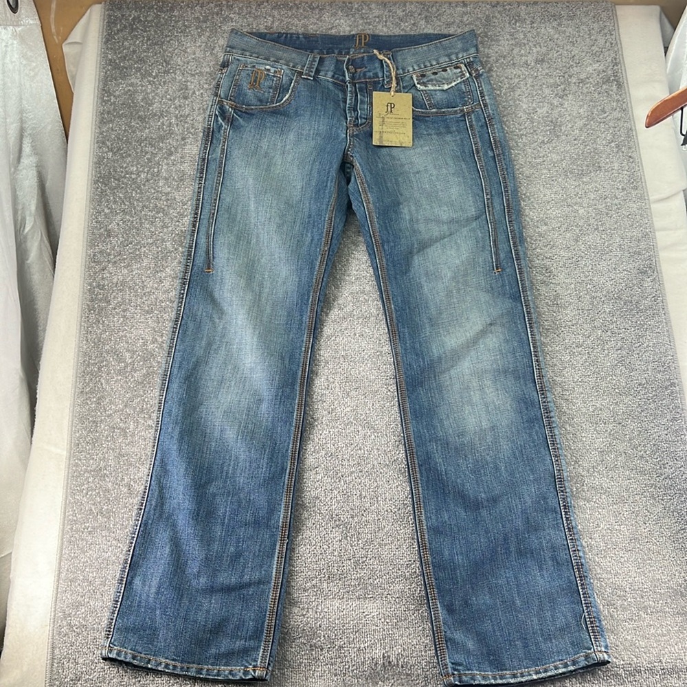 NWT FP Blue Jeans Mens Size 32 Straight Leg Distressed